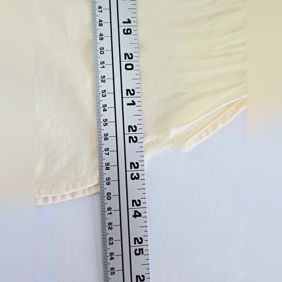 Frank Eileen Barry Shirt Solid yellow button long sleeve cotton size XS - Picture 11 of 13